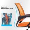 imageBestOffice Office Chair Ergonomic Cheap Desk Chair Mesh Computer Chair Lumbar Support Modern Executive Adjustable Stool Rolling Swivel Chair for Back Pain BlackOrange