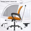 imageBestOffice Office Chair Ergonomic Cheap Desk Chair Mesh Computer Chair Lumbar Support Modern Executive Adjustable Stool Rolling Swivel Chair for Back Pain BlackOrange