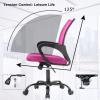imageBestOffice Office Chair Ergonomic Cheap Desk Chair Mesh Computer Chair Lumbar Support Modern Executive Adjustable Stool Rolling Swivel Chair for Back Pain BlackPink