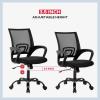imageBestOffice Office Chair Ergonomic Cheap Desk Chair Mesh Computer Chair Lumbar Support Modern Executive Adjustable Stool Rolling Swivel Chair for Back Pain BlackBlack