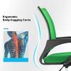 imageBestOffice Office Chair Ergonomic Cheap Desk Chair Mesh Computer Chair Lumbar Support Modern Executive Adjustable Stool Rolling Swivel Chair for Back Pain BlackGreen