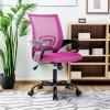 imageBestOffice Office Chair Ergonomic Cheap Desk Chair Mesh Computer Chair Lumbar Support Modern Executive Adjustable Stool Rolling Swivel Chair for Back Pain BlackPink