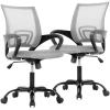 imageBestOffice Office Chair Ergonomic Cheap Desk Chair Mesh Computer Chair Lumbar Support Modern Executive Adjustable Stool Rolling Swivel Chair for Back Pain BlackGrey