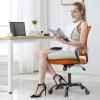 imageBestOffice Office Chair Ergonomic Cheap Desk Chair Mesh Computer Chair Lumbar Support Modern Executive Adjustable Stool Rolling Swivel Chair for Back Pain BlackOrange