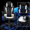imageBestOffice PC Gaming Chair Ergonomic Office Chair Desk Chair with Lumbar Support Flip Up Arms Headrest PU Leather Executive High Back Computer Chair for Adults Women Men WhiteWhite
