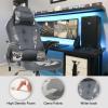imageBestOffice PC Gaming Chair Ergonomic Office Chair Desk Chair with Lumbar Support Flip Up Arms Headrest PU Leather Executive High Back Computer Chair for Adults Women Men WhiteCamo