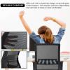 imageBestOffice Swivel Rolling Computer Chair Executive Lumbar Support Task Mesh Chair Adjustable Stool for Women Men BlackBlack