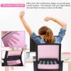 imageBestOffice Swivel Rolling Computer Chair Executive Lumbar Support Task Mesh Chair Adjustable Stool for Women Men BlackPink