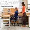 imageBestOffice Swivel Rolling Computer Chair Executive Lumbar Support Task Mesh Chair Adjustable Stool for Women Men BlackWhite