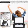 imageBestOffice Swivel Rolling Computer Chair Executive Lumbar Support Task Mesh Chair Adjustable Stool for Women Men BlackWhite