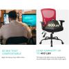 imageBig and Tall Office Chair 400lbs Wide Seat Mesh Desk Chair Massage Rolling Swivel Ergonomic Computer Chair with Lumbar Support Adjustable Arms Task Chair for Heavy PeopleRed