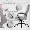imageBig and Tall Office Chair 500lbs Wide Seat Ergonomic Desk Chair Task High Back Executive Chair Rolling Swivel PU Computer Chair with Lumbar Support Armrest Adjustable Chair for Heavy People BrownWhite