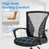 imageDrafting Chair Ergonomic Tall Office Chair Standing Desk Chair with Flip Up Arms Foot Rest Back Support Adjustable Height Mesh Drafting Stool BlackBlack