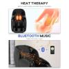 imageElectric Shiatsu Zero Gravity Full Body Massage Chair Recliner with Builtin Heat Therapy Foot Roller Airbag Massage System SLTrack Stretch Vibrating Wireless Bluetooth SpeakerBlack