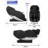 imageElectric Shiatsu Zero Gravity Full Body Massage Chair Recliner with Builtin Heat Therapy Foot Roller Airbag Massage System SLTrack Stretch Vibrating Wireless Bluetooth SpeakerBlack