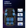 imageElectric Shiatsu Zero Gravity Full Body Massage Chair Recliner with Builtin Heat Therapy Foot Roller Airbag Massage System SLTrack Stretch Vibrating Wireless Bluetooth SpeakerBlack