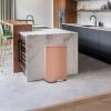 imageFDW 13 Gallon50 L Garbage Can Kitchen Trash Can with Lid for Office Bedroom Bathroom Step Trash Bin FingerprintProof Brushed Stainless Steel 13 Gallon  50 LiterPink