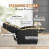 imageFDW Recliner Chair Push Back Sofa Home Theater Seating with Lumbar Support and Leather Padded Seat Backrest for Living RoomBlack