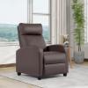 imageFDW Recliner Chair Push Back Sofa Home Theater Seating with Lumbar Support and Leather Padded Seat Backrest for Living RoomBrown