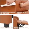 imageFDW Recliner Chair Push Back Sofa Home Theater Seating with Lumbar Support and Leather Padded Seat Backrest for Living RoomTan