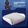 imageGaming Chair Office Chair Desk Chair with Footrest Lumbar Support Headrest Armrest Task Rolling Swivel Ergonomic ESports Adjustable PC Gamer Chair WhitePurple