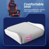 imageGaming Chair Office Chair Desk Chair with Footrest Lumbar Support Headrest Armrest Task Rolling Swivel Ergonomic ESports Adjustable PC Gamer Chair WhiteRed