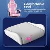 imageGaming Chair Office Chair Desk Chair with Footrest Lumbar Support Headrest Armrest Task Rolling Swivel Ergonomic ESports Adjustable PC Gamer Chair WhitePink
