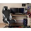 imageGaming Chair Office Chair PC Computer Chair with Lumbar Support Headrest Flip up Armrest Task Rolling Swivel Ergonomic Adjustable ESports Desk Racing ChairWhiteWhite