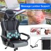 imageGaming Chair Office Chair Racing Chair with Lumbar Support Arms Headrest High Back PU Leather Massage Ergonomic Desk Chair Rolling Swivel Adjustable PC Computer Chair for Women Adults GirlsWhiteGrey