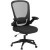 imageHome Office Chair Ergonomic Desk Chair Mesh Computer Chair Swivel Rolling Executive Task Chair with Lumbar Support Arms Mid Back Adjustable Chair for Men Adults BlackBlack
