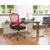 imageHome Office Chair Ergonomic Desk Chair Mesh Computer Chair Swivel Rolling Executive Task Chair with Lumbar Support Arms Mid Back Adjustable Chair for Men Adults BlackRed