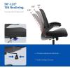 imageHome Office Chair Ergonomic Desk Chair Mesh Computer Chair Swivel Rolling Executive Task Chair with Lumbar Support Arms Mid Back Adjustable Chair for Men Adults BlackBlack