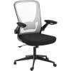 imageHome Office Chair Ergonomic Desk Chair Mesh Computer Chair Swivel Rolling Executive Task Chair with Lumbar Support Arms Mid Back Adjustable Chair for Men Adults BlackWhite