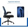 imageHome Office Chair Ergonomic Desk Chair Mesh Computer Chair Swivel Rolling Executive Task Chair with Lumbar Support Arms Mid Back Adjustable Chair for Men Adults BlackBlack