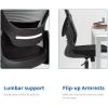 imageHome Office Chair Ergonomic Desk Chair Mesh Computer Chair Swivel Rolling Executive Task Chair with Lumbar Support Arms Mid Back Adjustable Chair for Men Adults BlackBlack
