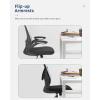 imageHome Office Chair Ergonomic Desk Chair Mesh Computer Chair Swivel Rolling Executive Task Chair with Lumbar Support Arms Mid Back Adjustable Chair for Men Adults BlackWhite