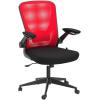 imageHome Office Chair Ergonomic Desk Chair Mesh Computer Chair Swivel Rolling Executive Task Chair with Lumbar Support Arms Mid Back Adjustable Chair for Men Adults BlackRed