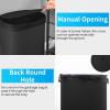 imageKitchen Trash Can with Lid 13 Gallon Automatic Garbage Can for Bathroom Bedroom Home Office 50 Liter Touch Free HighCapacity Brushed Stainless Steel Waste BinBlack