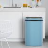 imageKitchen Trash Can with Lid 13 Gallon Automatic Garbage Can for Bathroom Bedroom Home Office 50 Liter Touch Free HighCapacity Brushed Stainless Steel Waste BinBlue