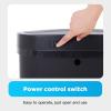 imageKitchen Trash Can with Lid 13 Gallon Automatic Garbage Can for Bathroom Bedroom Home Office 50 Liter Touch Free HighCapacity Brushed Stainless Steel Waste BinBlack