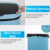 imageKitchen Trash Can with Lid 13 Gallon Automatic Garbage Can for Bathroom Bedroom Home Office 50 Liter Touch Free HighCapacity Brushed Stainless Steel Waste BinBlue