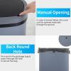 imageKitchen Trash Can with Lid 13 Gallon Automatic Garbage Can for Bathroom Bedroom Home Office 50 Liter Touch Free HighCapacity Brushed Stainless Steel Waste BinGray