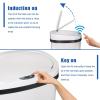 imageKitchen Trash Can with Lid 13 Gallon Automatic Garbage Can for Bathroom Bedroom Home Office 50 Liter Touch Free HighCapacity Brushed Stainless Steel Waste BinWhite