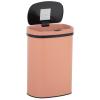 imageKitchen Trash Can with Lid 13 Gallon Automatic Garbage Can for Bathroom Bedroom Home Office 50 Liter Touch Free HighCapacity Brushed Stainless Steel Waste BinPink