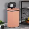 imageKitchen Trash Can with Lid 13 Gallon Automatic Garbage Can for Bathroom Bedroom Home Office 50 Liter Touch Free HighCapacity Brushed Stainless Steel Waste BinPink