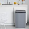 imageKitchen Trash Can with Lid 13 Gallon Automatic Garbage Can for Bathroom Bedroom Home Office 50 Liter Touch Free HighCapacity Brushed Stainless Steel Waste BinGray