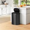 imageKitchen Trash Can with Lid 13 Gallon Automatic Garbage Can for Bathroom Bedroom Home Office 50 Liter Touch Free HighCapacity Brushed Stainless Steel Waste BinBlack