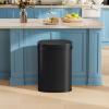 imageKitchen Trash Can with Lid 13 Gallon Automatic Garbage Can for Bathroom Bedroom Home Office 50 Liter Touch Free HighCapacity Brushed Stainless Steel Waste BinBlack