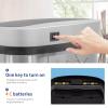 imageKitchen Trash Can with Lid 13 Gallon Automatic Garbage Can for Bathroom Bedroom Home Office 50 Liter Touch Free HighCapacity Brushed Stainless Steel Waste BinStainless Steel