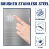 imageKitchen Trash Can with Lid 13 Gallon Automatic Garbage Can for Bathroom Bedroom Home Office 50 Liter Touch Free HighCapacity Brushed Stainless Steel Waste BinStainless Steel